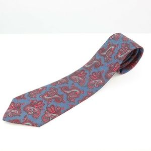 BROOKVILLE COLLECTION Navy & Red Paisley Men's Tie